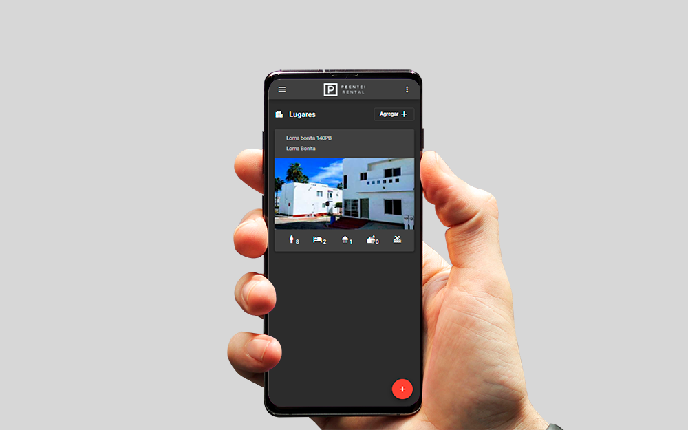 Celular con alojamientos