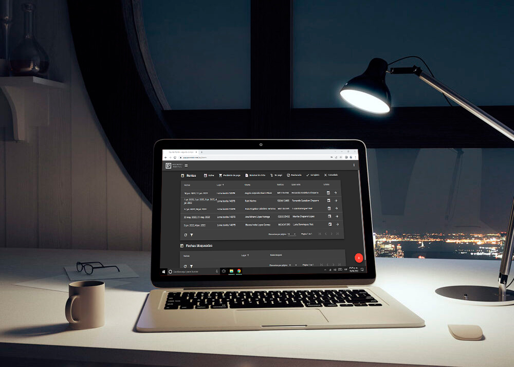 Funcionalidad de rentas